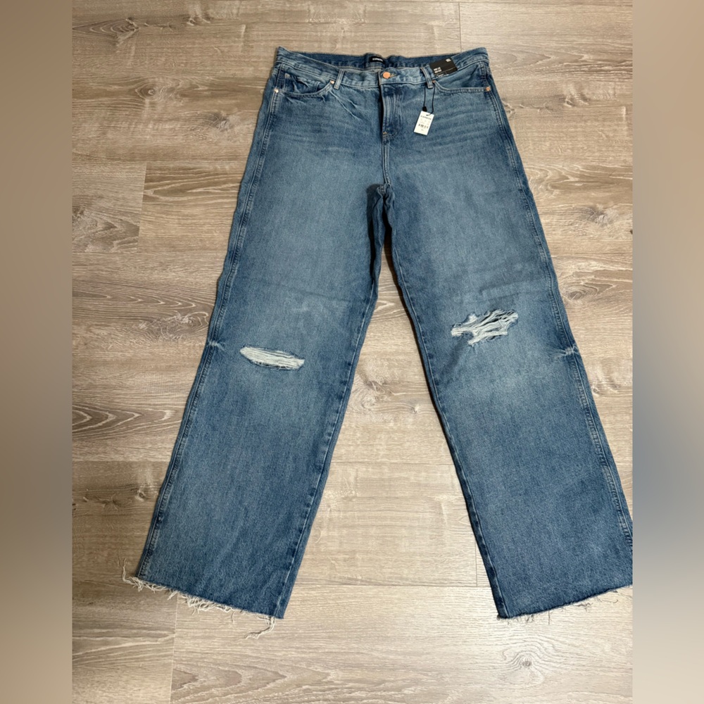 Express Jeans Wide Leg high rise size 16L NWT